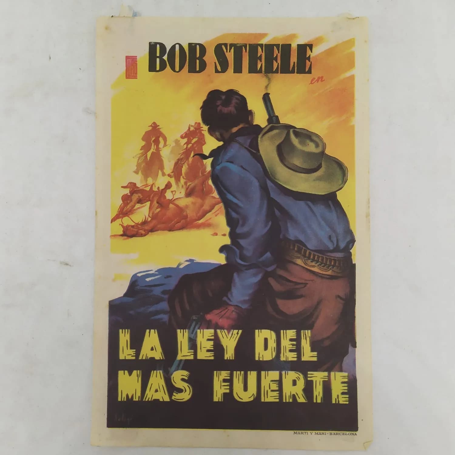 Afiche la ley del mas fuerte 1953