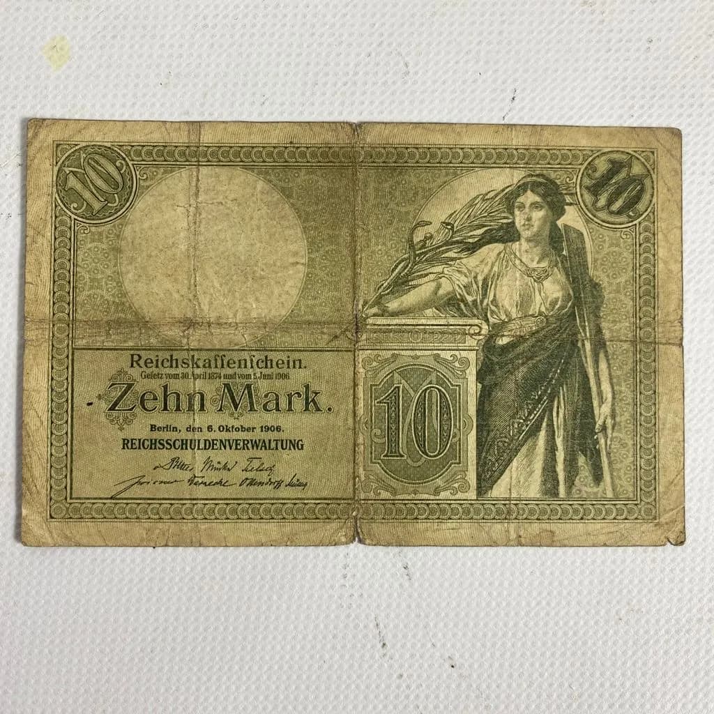 Billete alemán  10 marcos 1906