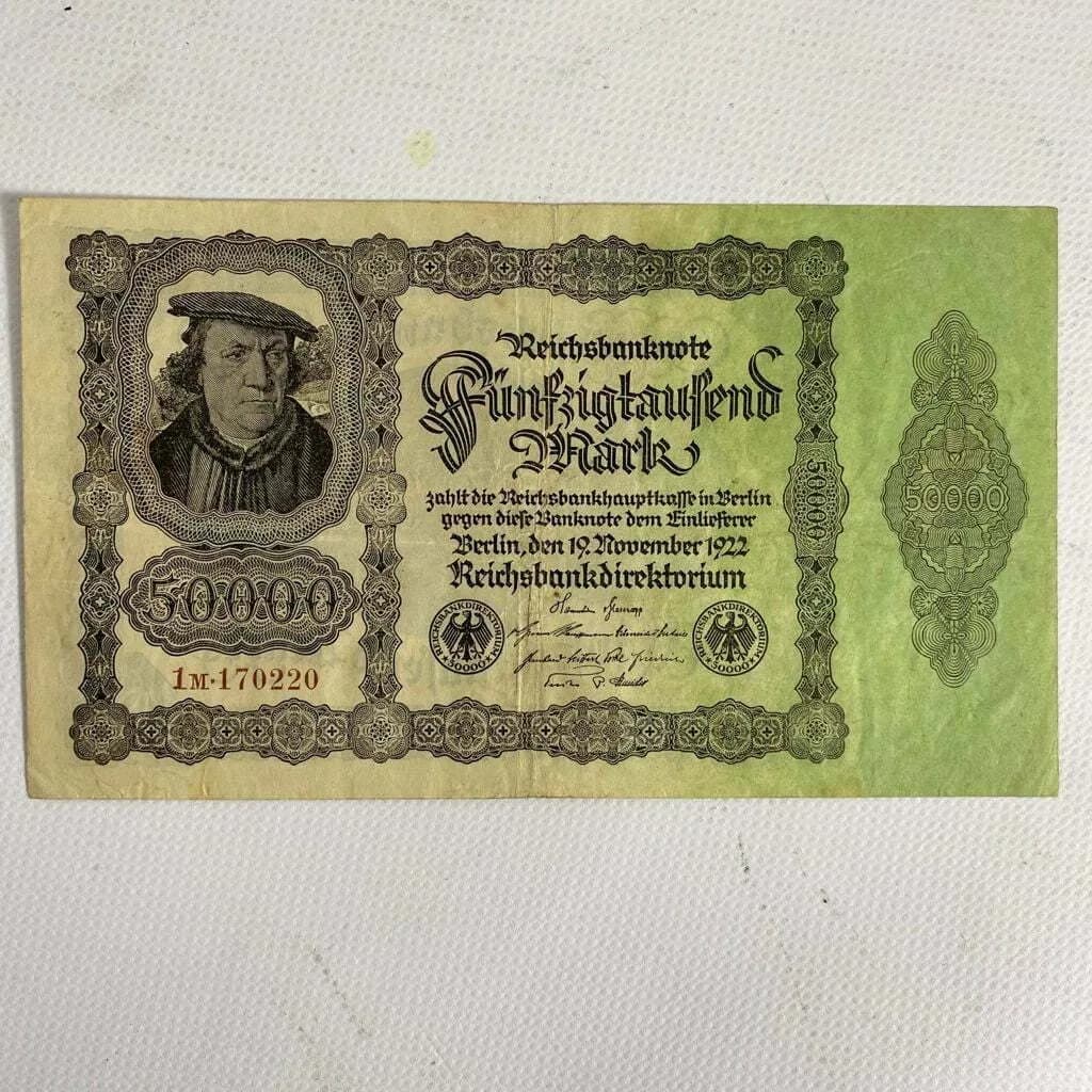 Billete 50.000 marcos alemanes 1922