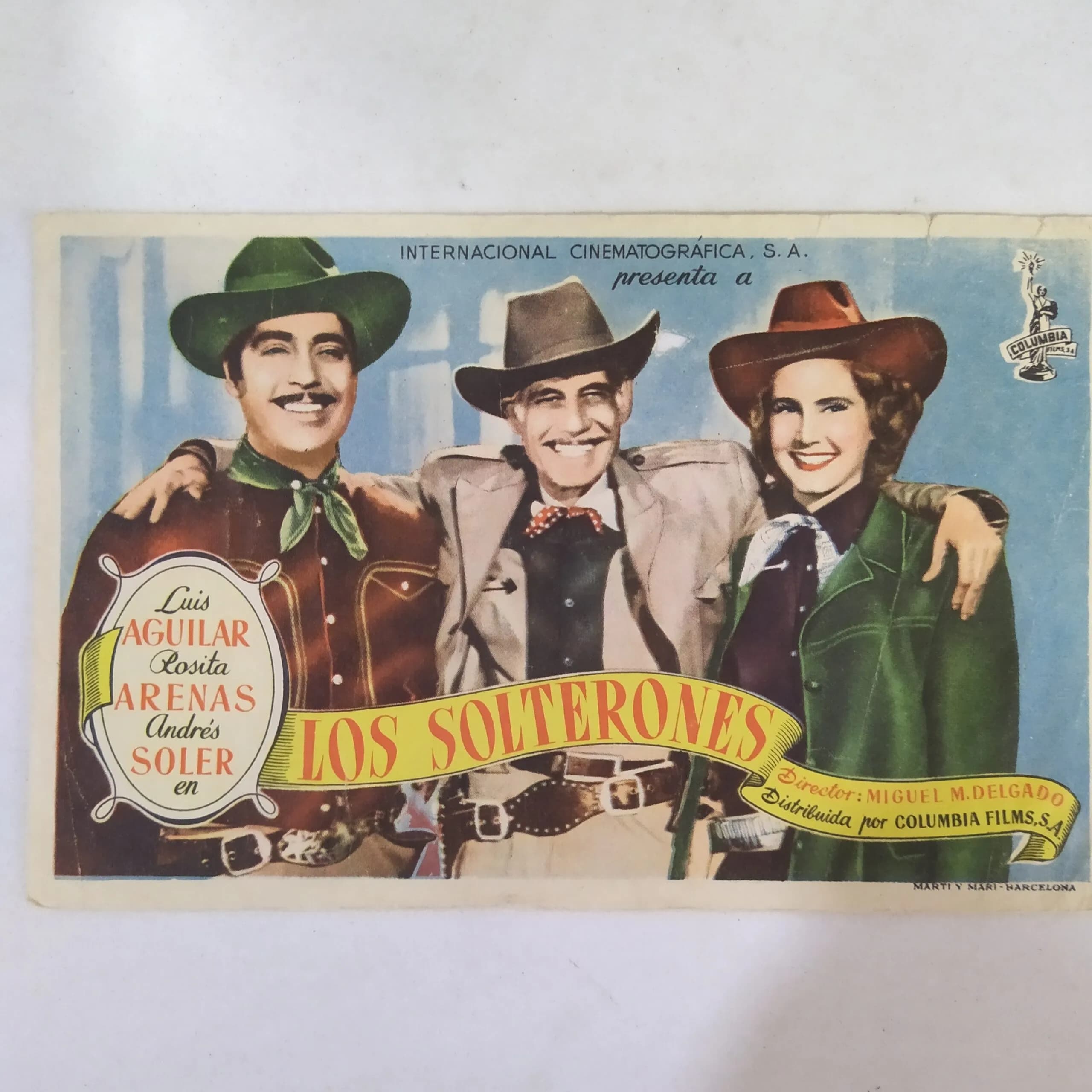 Afiche cine: los solterones