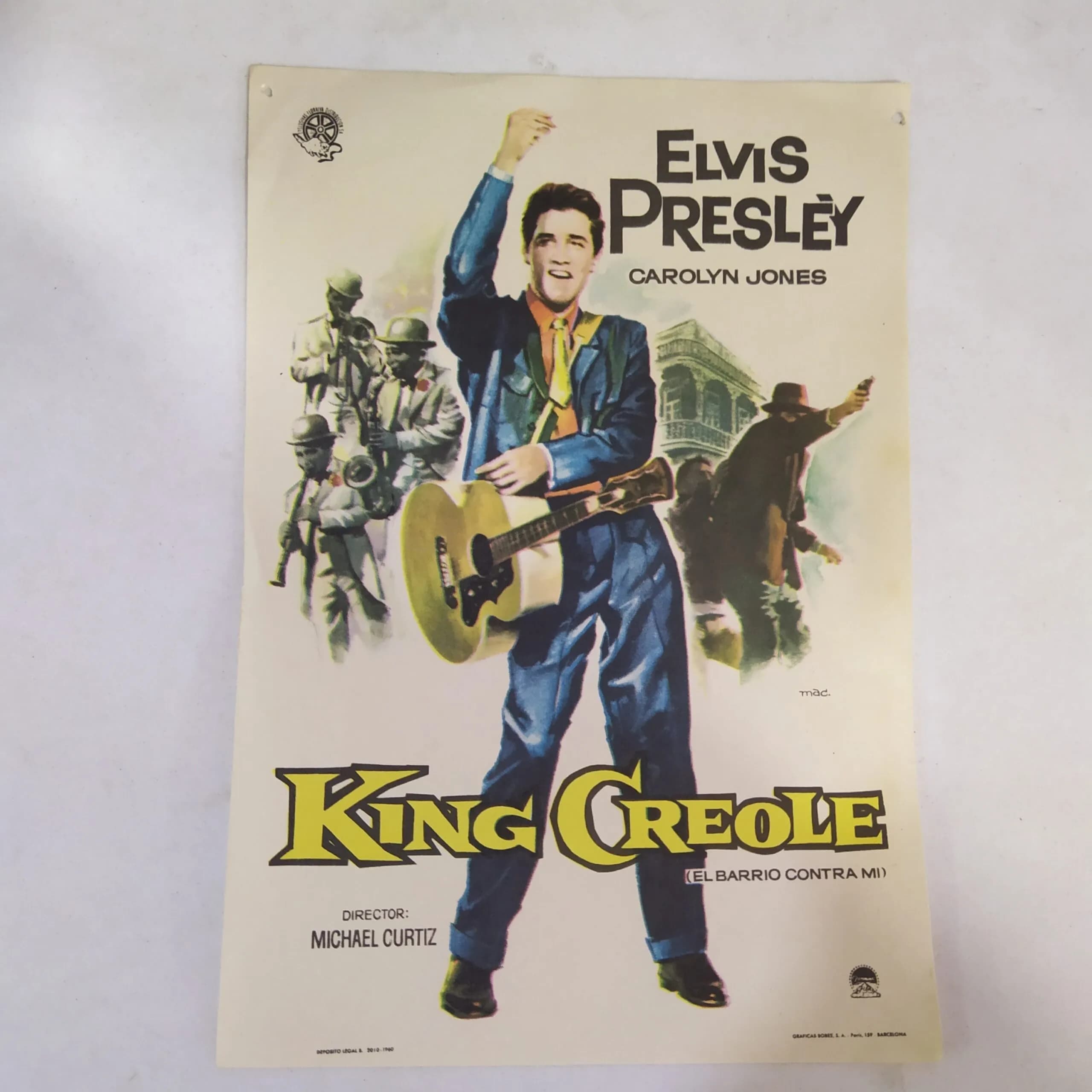 Afiche king creole 1958