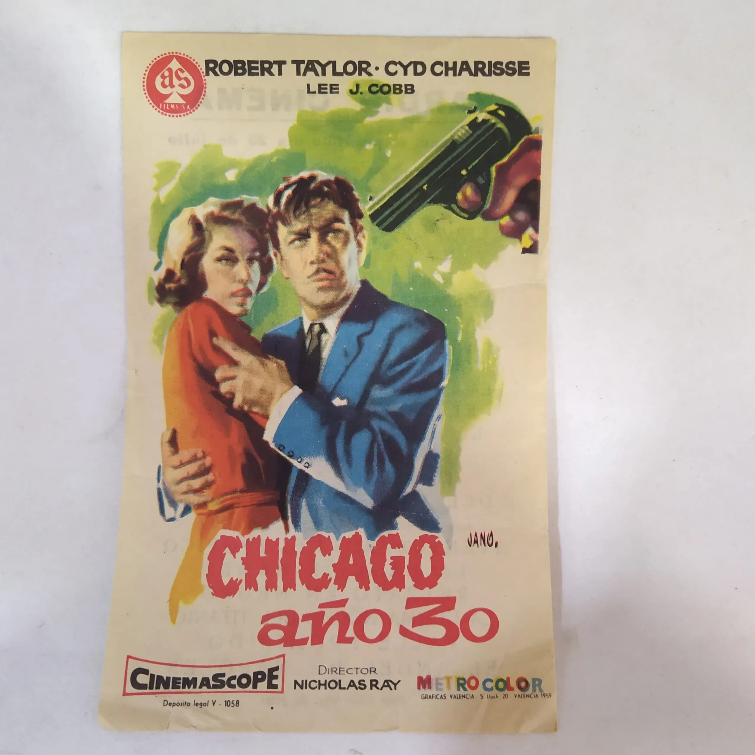 Afiche chicago años 30, año 1958