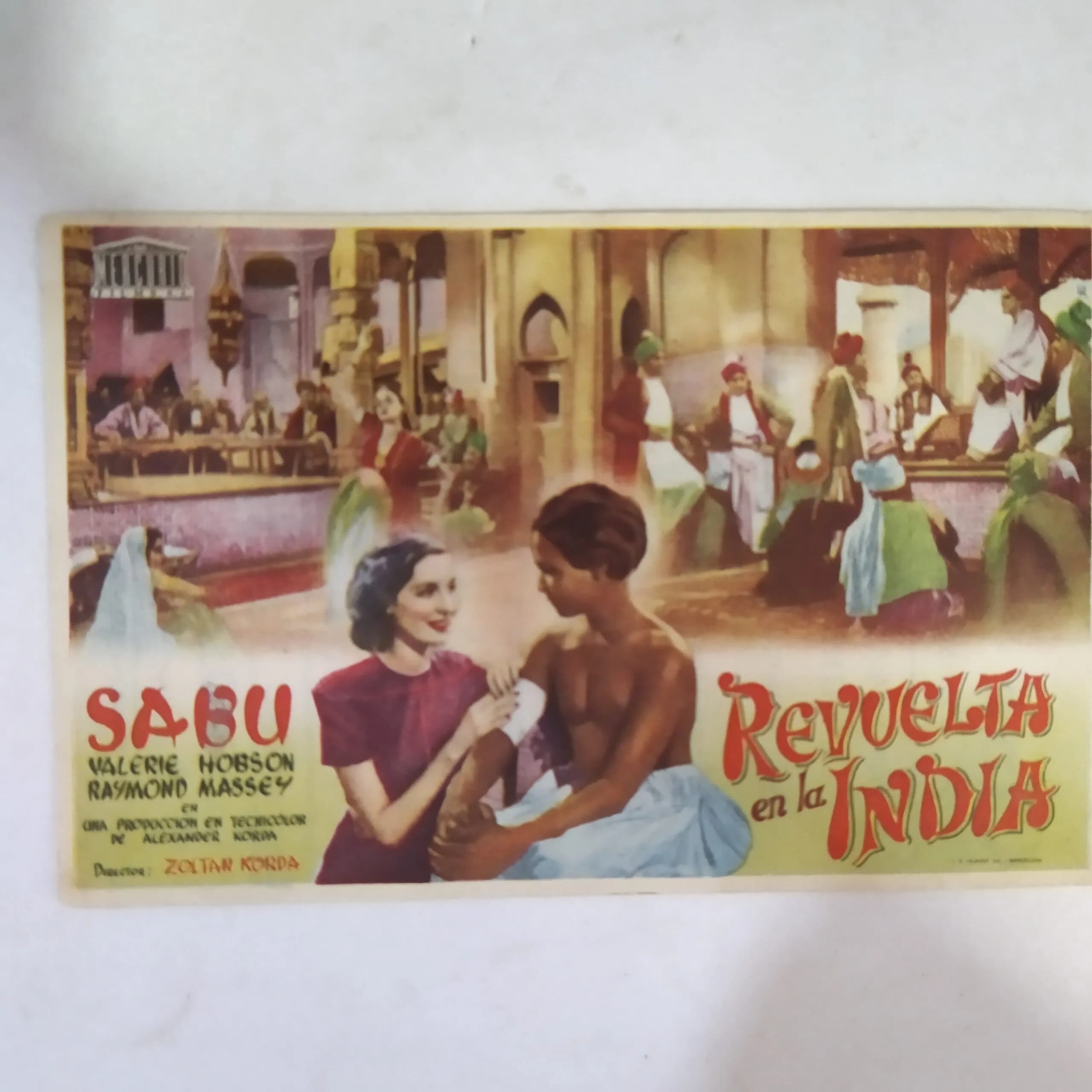 Afiche revuelta en la india 1938