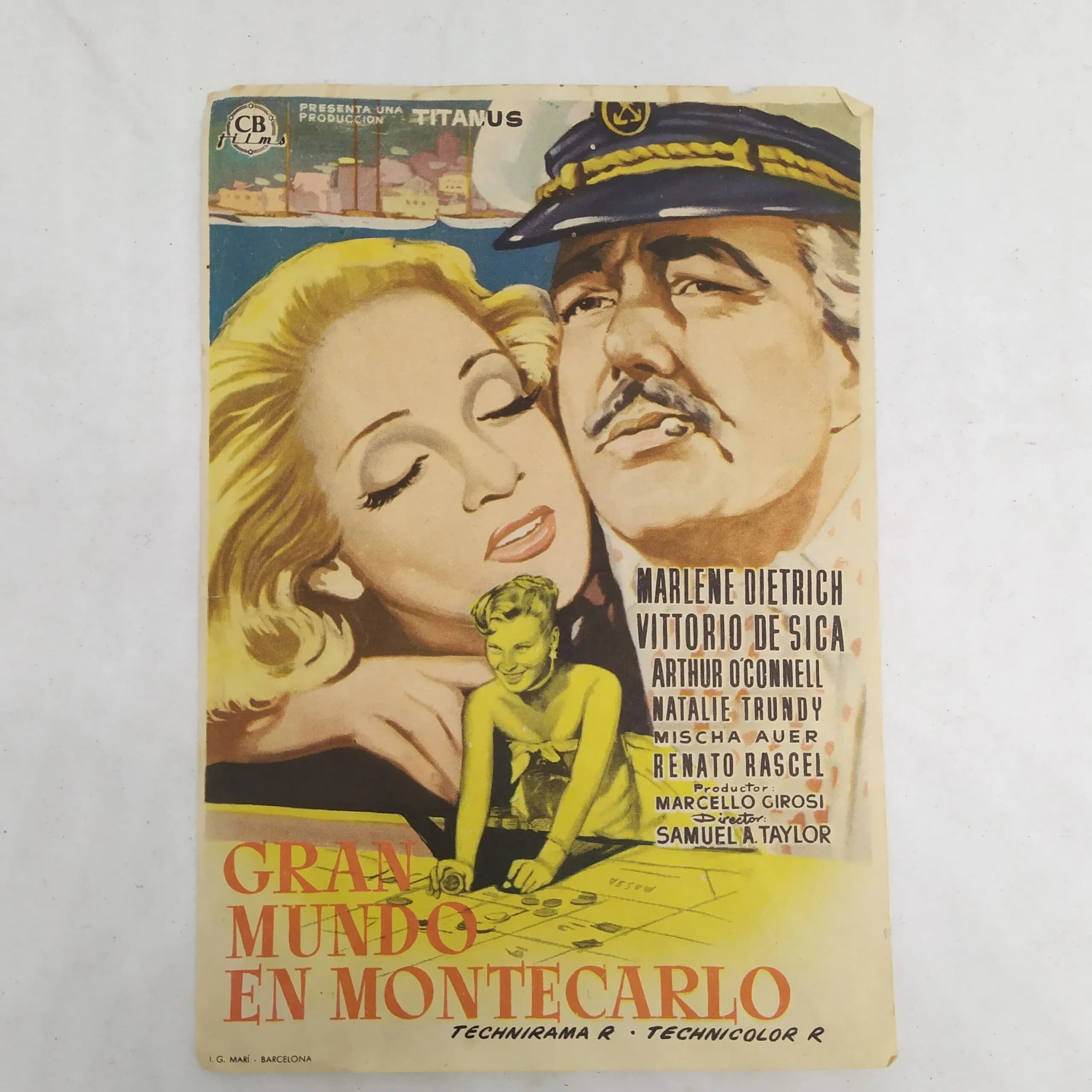 Afiche cine: gran mundo en montecarlo