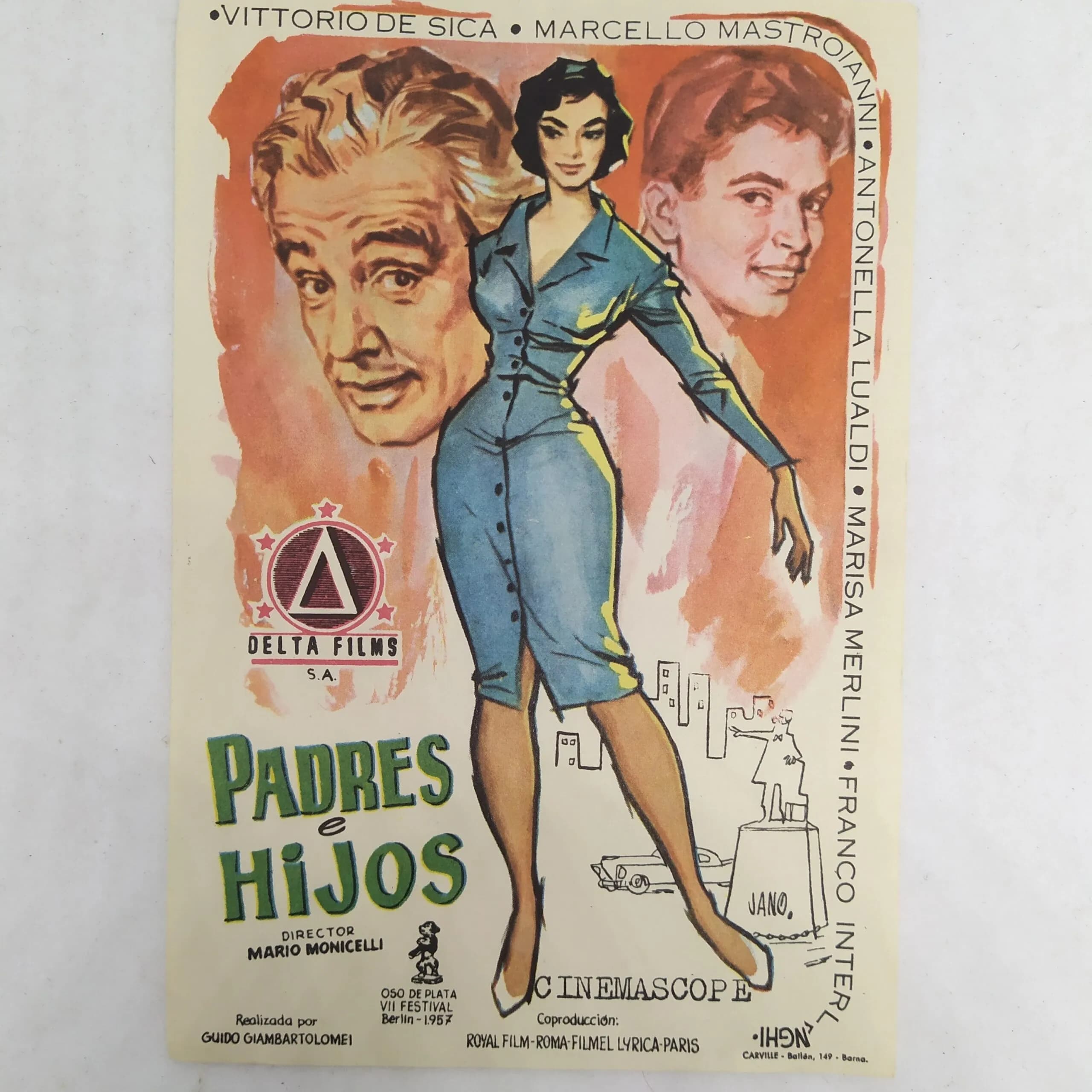 Afiche cine: padres e hijos