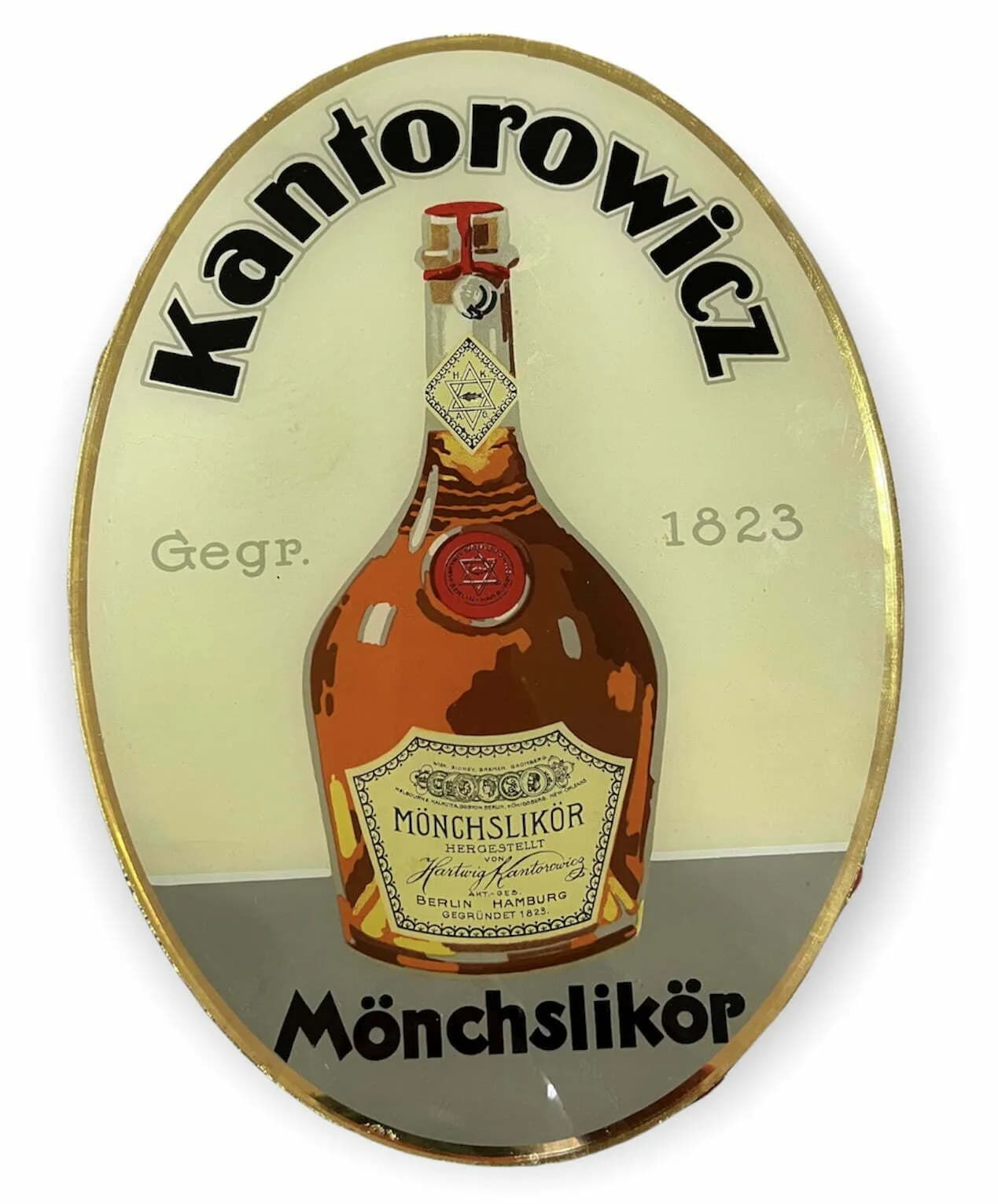 Espejo Original kantorowicz mönchlikör  1823 Licor alemán