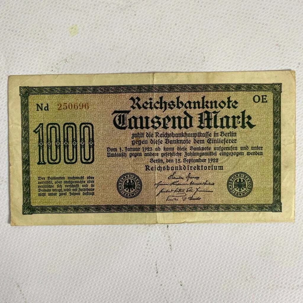 Billete 1000 marcos 1922