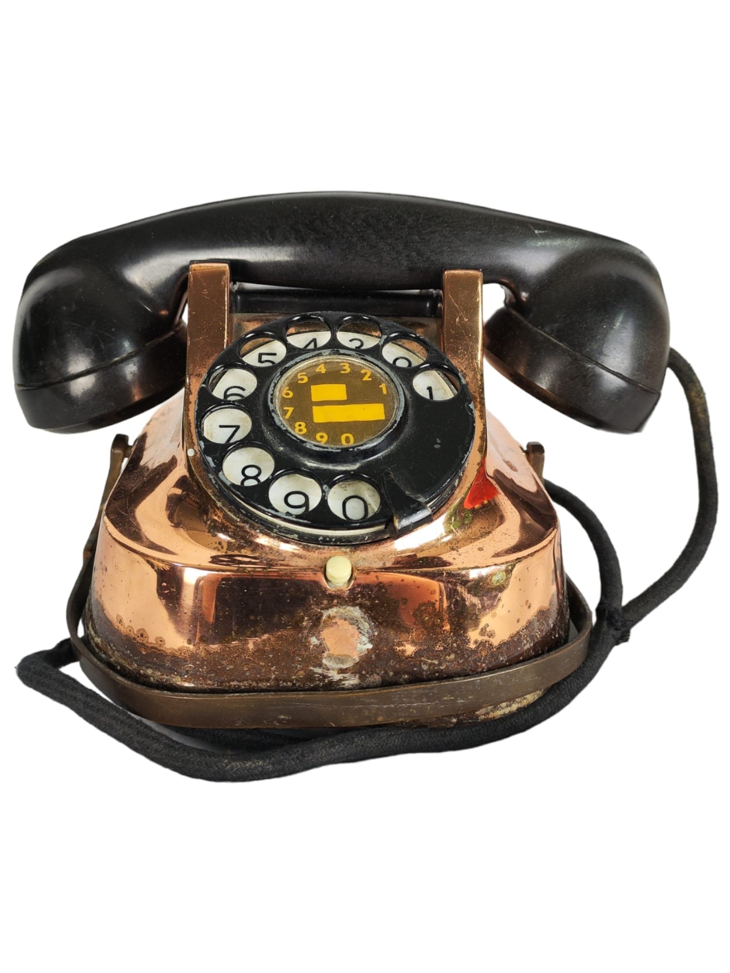 Teléfono Heraldo años 70 color bronce