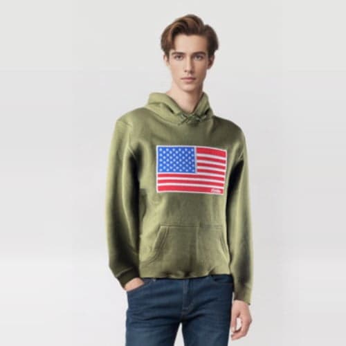 Sudadera US Army Overtime Green