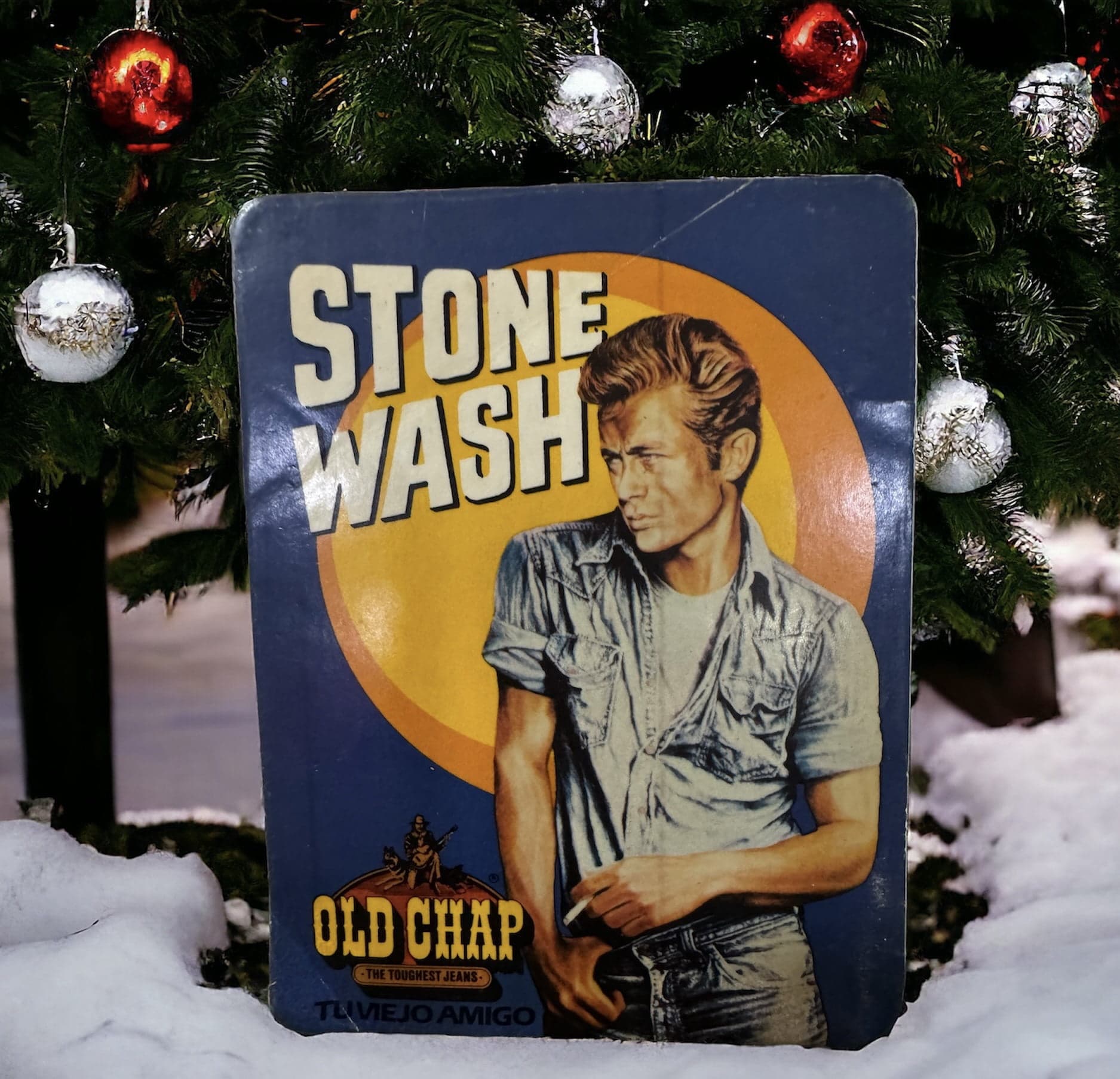 Pegatina Old  Chap viejo amigo jeans