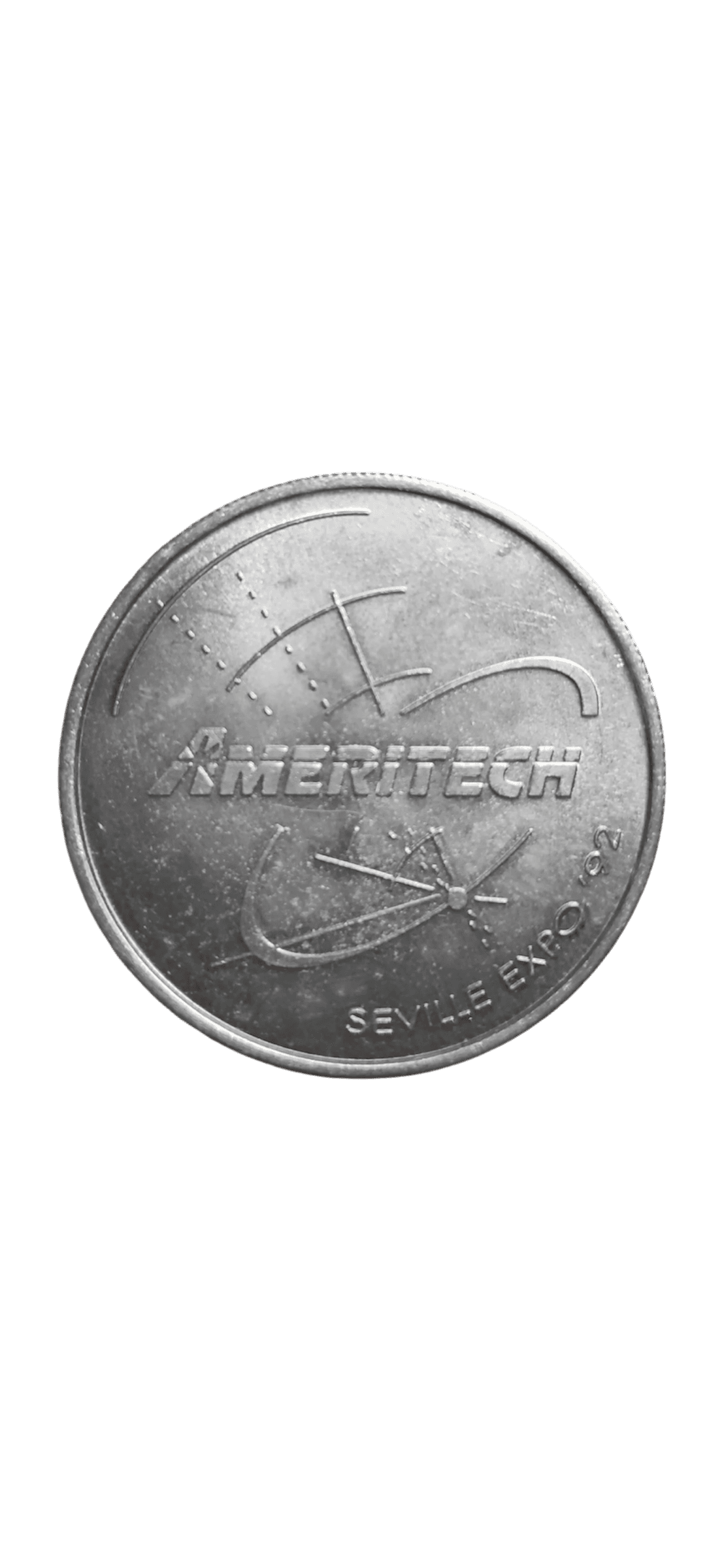 MONEDA FICHA EXPO 92 SEVILLA AMERITECH THE WIRELESS EVOLUTION