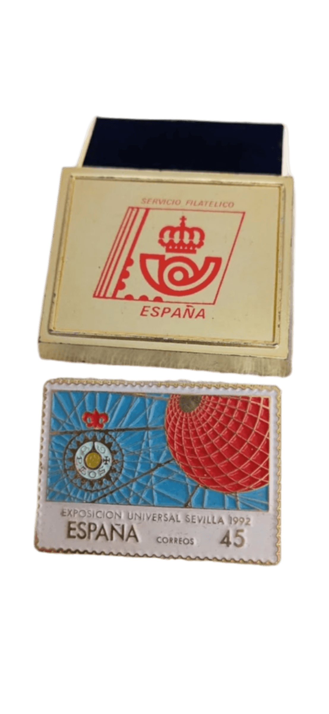 SEVILLA EXPO 92 SELLO METALICO 45 PTS