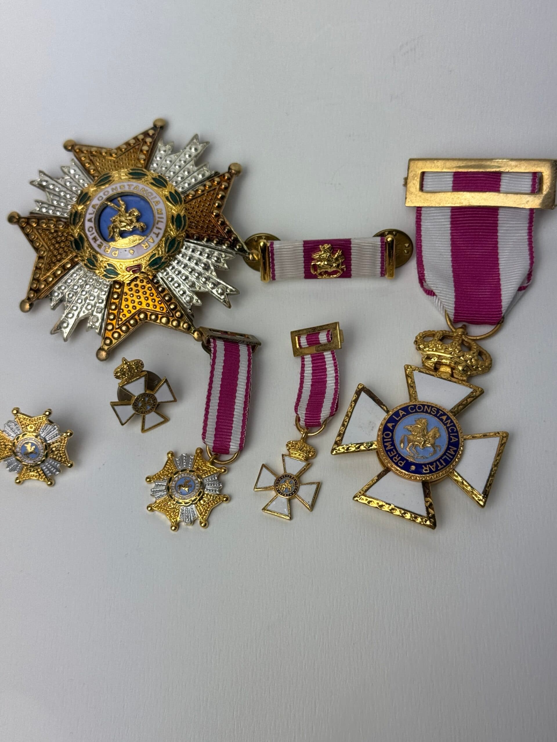 Conjunto Placa , Encomienda y Medalla San Hermenegildo de general E.T época Transición