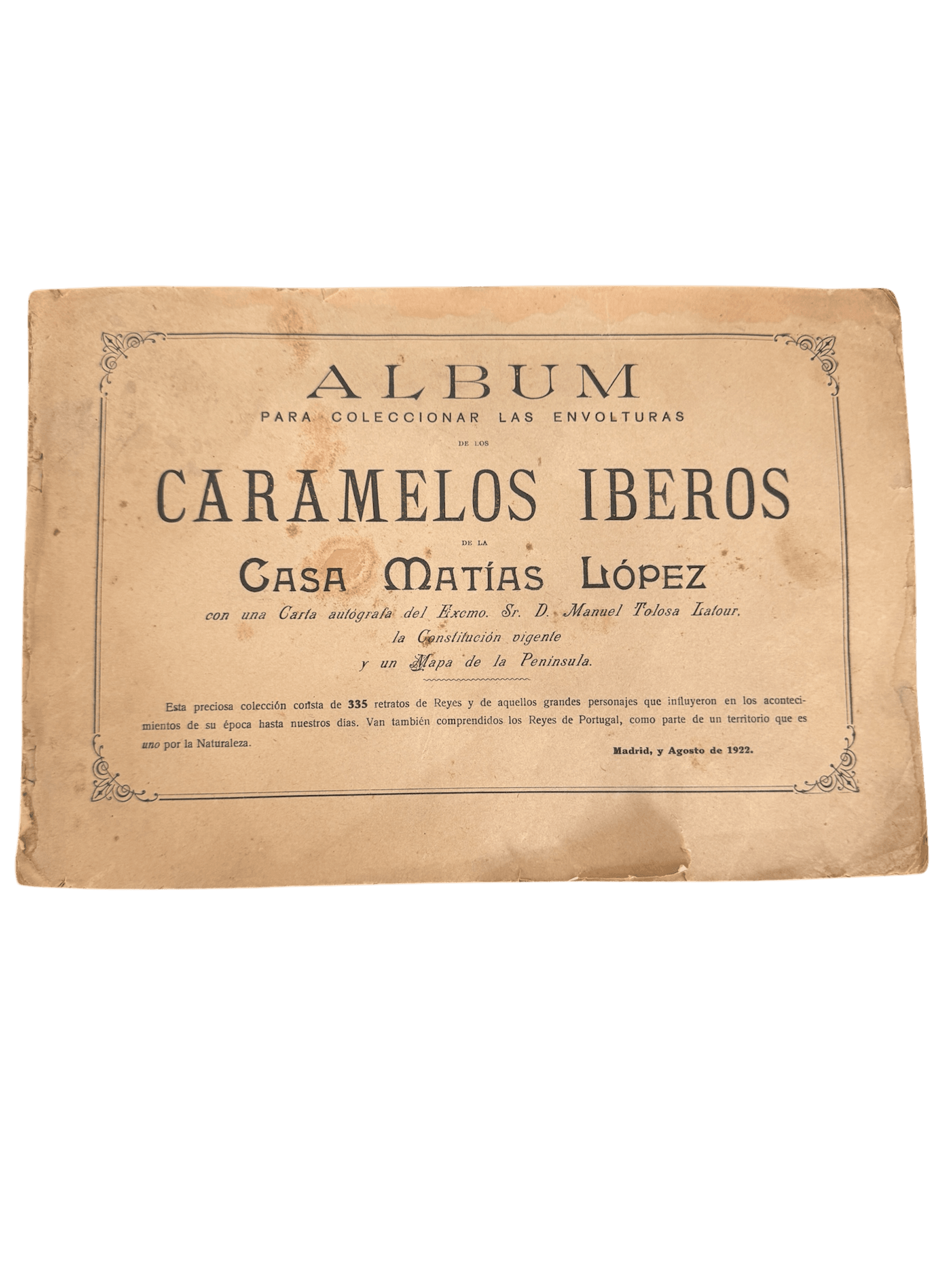 Álbum de envoltorios de caramelos Iberos