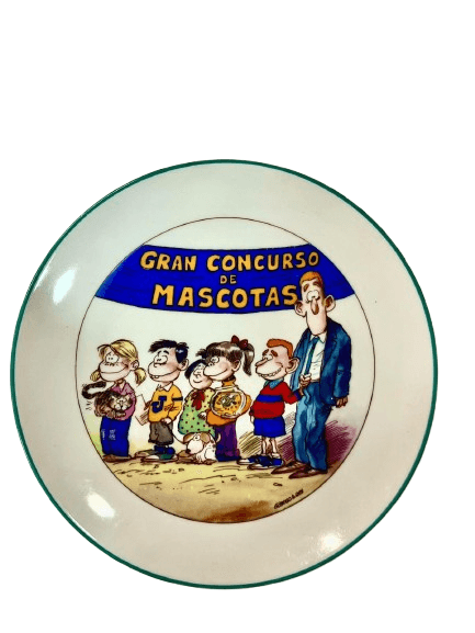 Plato Porcelana Gallego & Rey - Concurso (1990) Edición Limitada