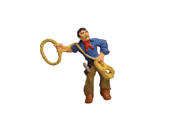 Figura de Vaquero con Lazo del Oeste (Cowboy)