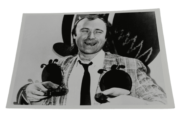 Tarjeta Promocional de Prensa de Phil Collins