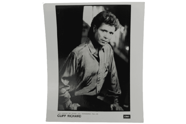 Tarjeta Promocional de Prensa de Cliff Richard