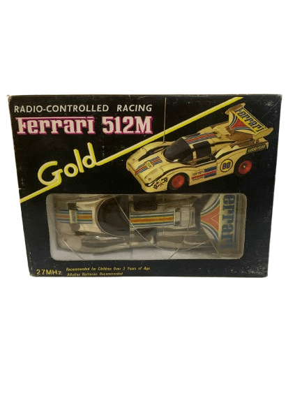 Ferrari 512M Gold Radio Control Vintage 27MHz