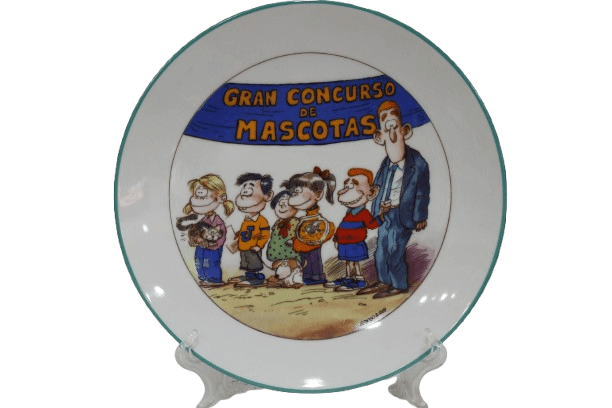 Plato decorativo de porcelana