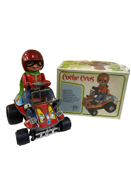 Coche Cros EGE Juguete Vintage Hojalata con Caja