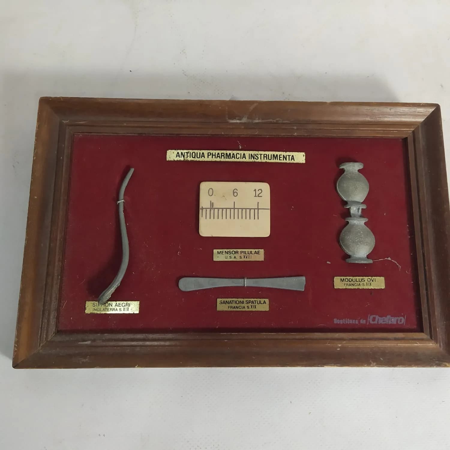 Exposición instrumentos farmacéuticos