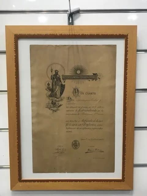 Diploma general y técnico de Teruel (original)