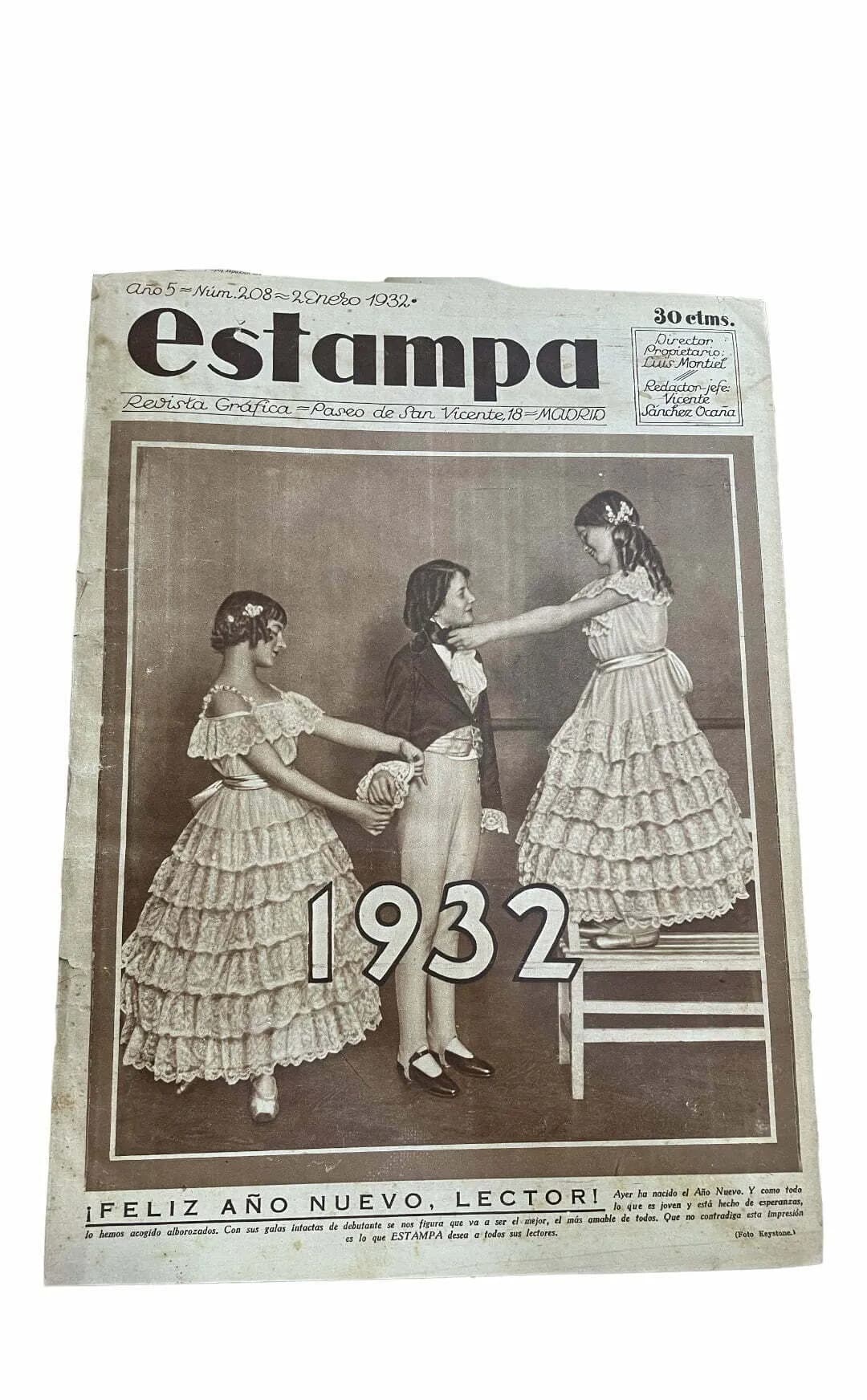 Revista encuadernada “Estampa” año 1932