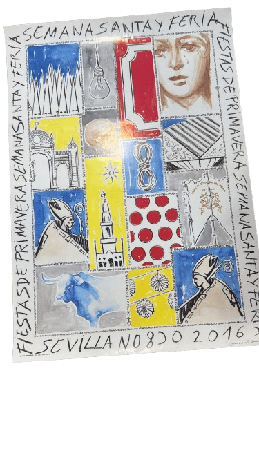 Cartel de fiestas de primavera de Sevilla 2016
