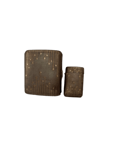 Pitillera Metálica con Fósforo