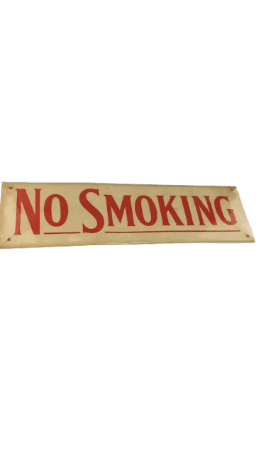 Letrero de No Fumar Vintage