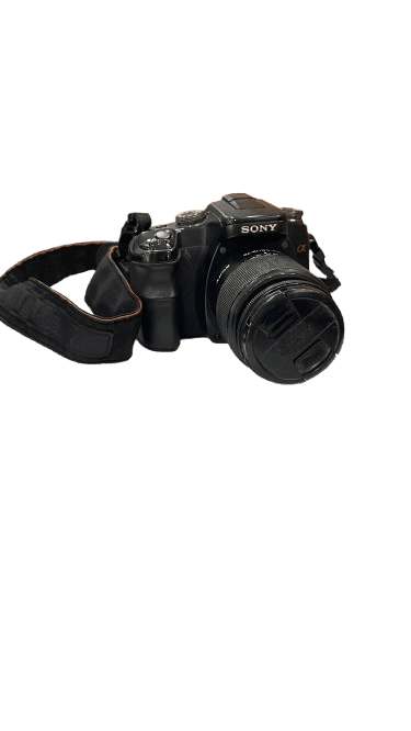 Cámara Sony Alpha DSLR con lente intercambiable