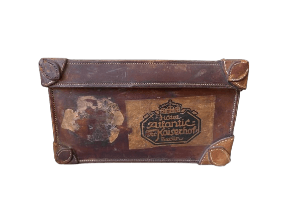 Maleta Vintage con Etiqueta Hotel Atlantic Berlin