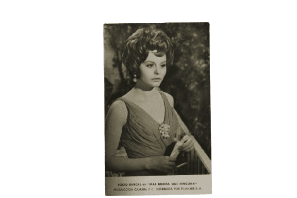Tarjeta Postal Publicitaria Antigua de Rocío Dúrcal