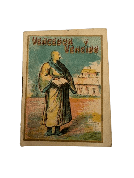 Cromo antiguo de la serie Vencedor y Vencido